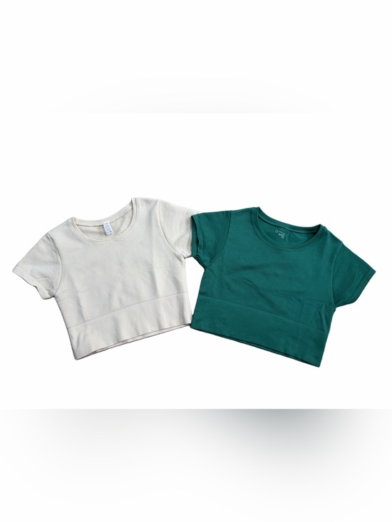 Offline Tops - Aerie Offline Size Medium Ribbed Crop Top Short Sleeve Athletic Yoga Top Bundle